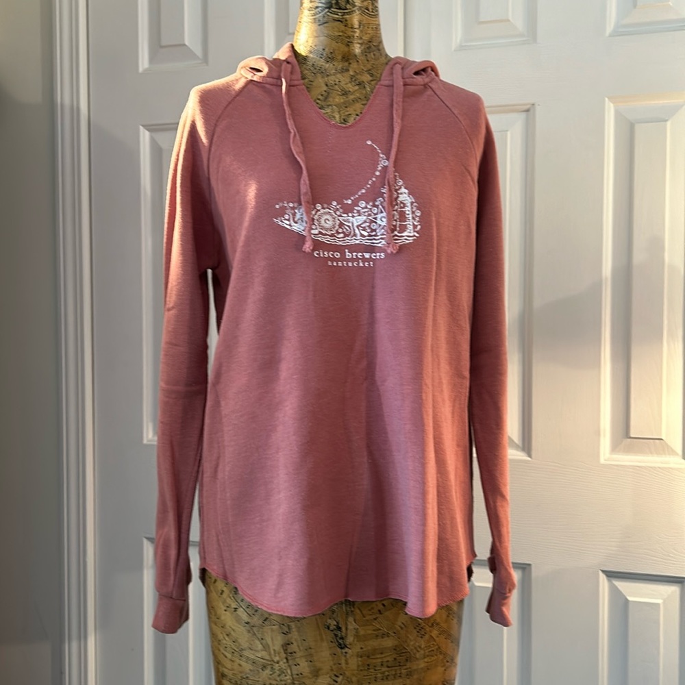 Cisco Brewers Nantucket Draw String V-Neck Hoodie Sweatshirt